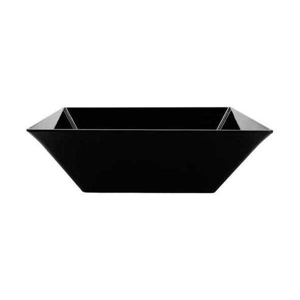 GET ML-249-BK Siciliano 12.8 qt. Square Bowl, Melamine, Black