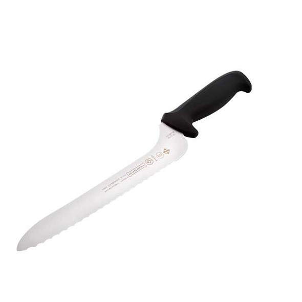 Mundial 5620-9E PR RF 5600 Series 9" Offset Sandwich Knife, Serrated Edge, Black