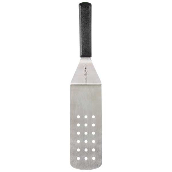 Mundial 5681HH 5600 Series 8" x 3" Perforated High Heat Turner, Black