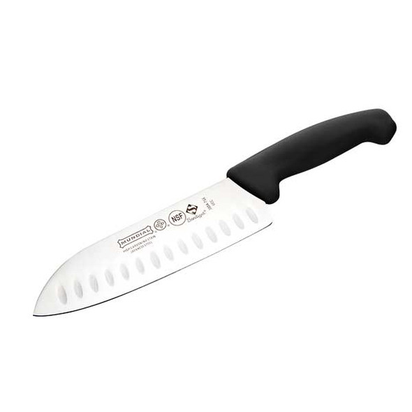 Mundial 3804-7GE 3800 Series 7" Santoku Knife, Hollow Edge, Black