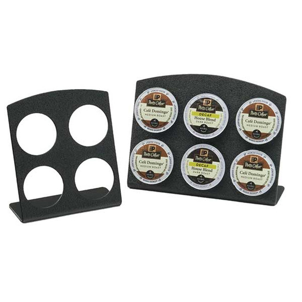 Cal-Mil 3485-4-13 Classic 4-Compartment K-Cup Holder, Plastic, Black