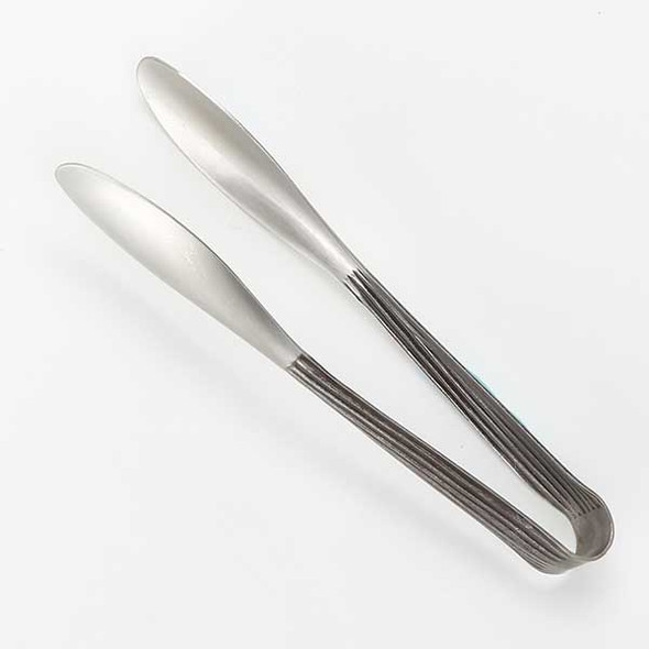 American Metalcraft WVAT6 Wavy Aged 6" Serving Tongs, Stainless Steel
