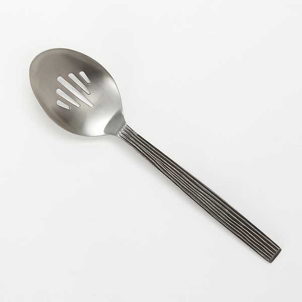 American Metalcraft WVASS10 Wavy Aged 10" Slotted Serving Spoon, Stainless Steel