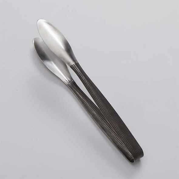 American Metalcraft WVAT2 Wavy Aged 11-3/4" Serving Tongs, Stainless Steel