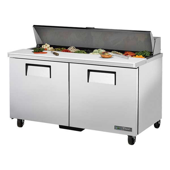 True TSSU-60-16-HC 60-3/8" Two-Section Sandwich/Salad Prep Table, 16 Pans, 2 Doors