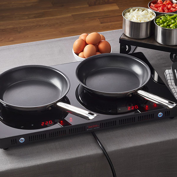 Spring USA 8478-60/20A Vulcano 7-7/8" Fry Pan, Whitford Quantanium, Stainless Steel