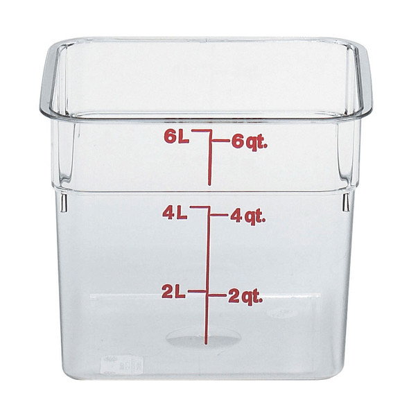 6SFSCW135 - 6Qt Food Container-Red