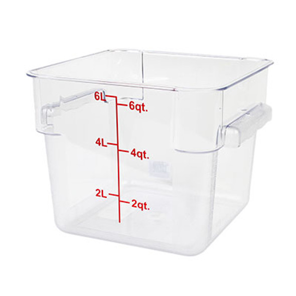 Thunder PLSFT006PC 6 Qt. Square Food Storage Container