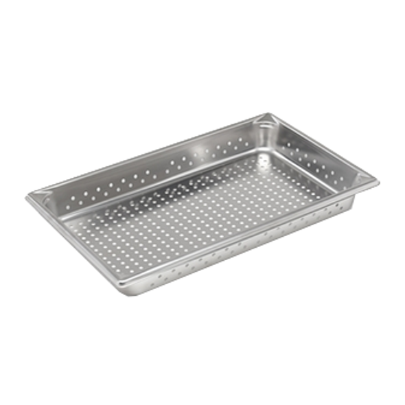 Vollrath 30223 Super Pan V 1/2 Size 2 1/2" Deep Perforated Food Pan