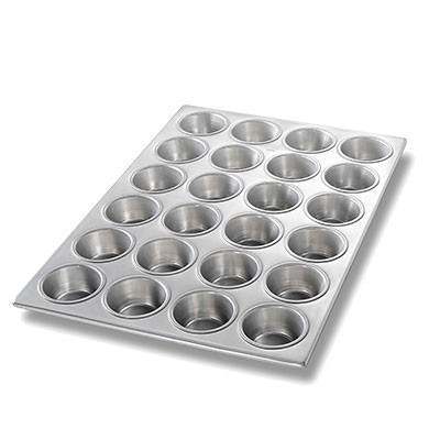 Chicago Metallic 46520 24 Cup 3.8 oz. Cupcake Pan, Round, Aluminum