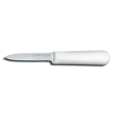 Dexter-Russell 15373 Sani-Safe 3-1/4" Paring Knife, Cook's Style, Scalloped