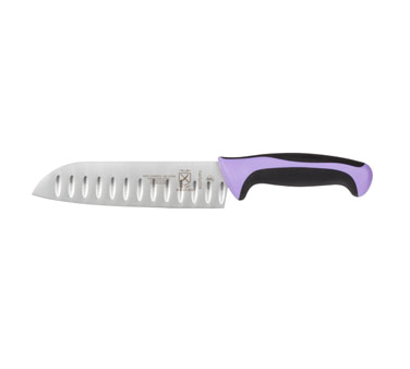 Mercer Culinary M22707PU Millennia Colors 7" Santoku Knife, Stamped