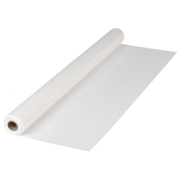 VPT30040 - 40" x 300' White Plastic Table Cover Roll