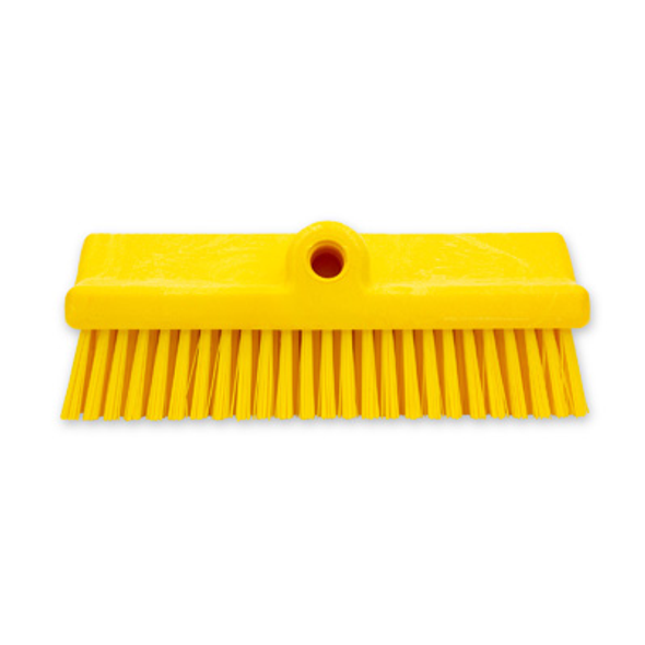 Carlisle 40423EC04 Sparta 10" Yellow Dual Surface Floor Scrub Brush Head Only