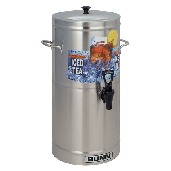 Bunn 33000.0000 3 gal. Iced Tea / Coffee Dispenser, Round, Stainless Steel