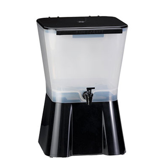 Buddeez Clear Drink 3.5 Gallon Plastic Beverage, Comes with Stand, Spigot,  Ice Cone, Large Punch Dispenser for Parties