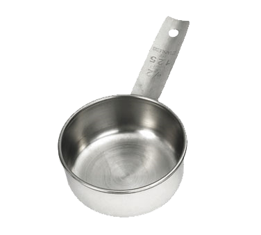 Tablecraft 724C 1/2 Cup Measuring Cup, Stainless Steel
