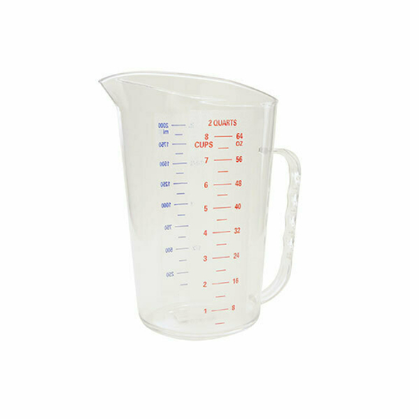 Carlisle 4314407 Clear Plastic Measuring Half-Gallon