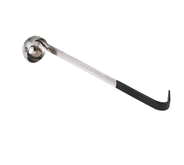 Vollrath 4980120 Jacob's Pride Kool-Touch 1 oz. One-Piece Serving Ladle, Black Handle, Stainless Steel