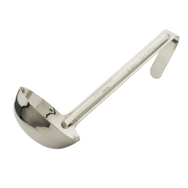 Winco LDI-20SH 2 oz. One-Piece Serving Ladle, Stainless Steel