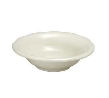 1880 Hospitality F1560000710 Buffalo Caprice 4.5 oz. Fruit Bowl, Scalloped Edge, China, Cream - 36/Case
