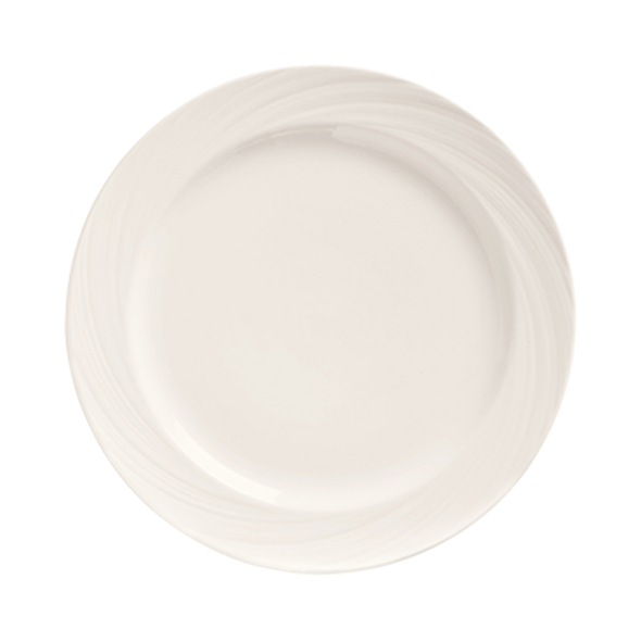 World Tableware BO-1107 Basics Orbis 9" China Plate - 24/Case