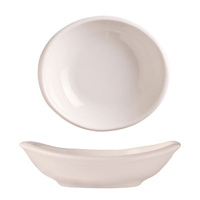 Libbey INF-050 Classics Infinity 4 oz. China Fruit Bowl, Porcelain, White - 36/Case