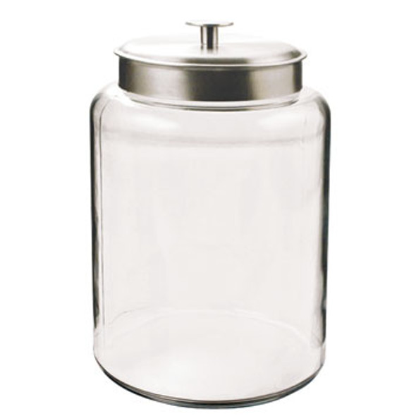 Anchor Hocking 95507AHG17 Montana 2.5 Gallon Glass Jar with Stainless Steel Lid