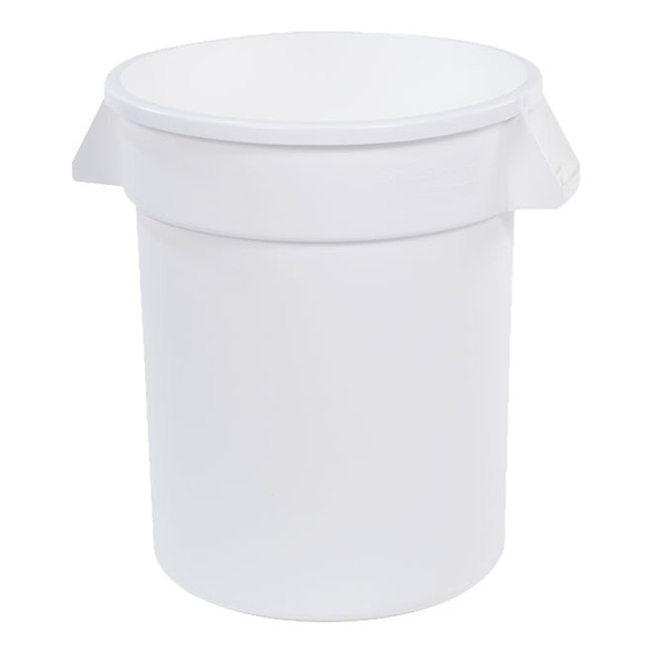 Carlisle 84102002 20 gallon white trash container