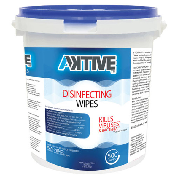 AKTIVE Disinfecting Wipes - 500/Bucket