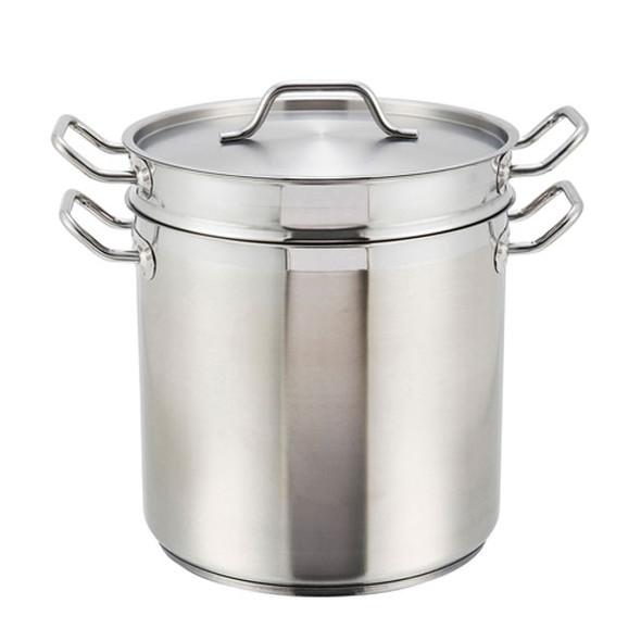 Winco SSDB-20 20 qt. Double Boiler, Stainless Steel