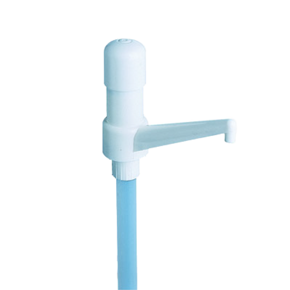 San Jamar P7500 White condiment pump 1 oz.