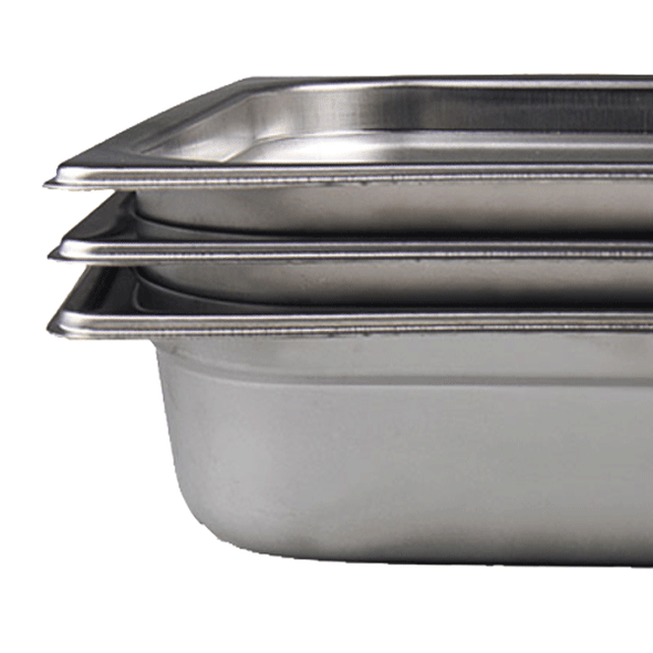 Browne 22234 4" Deep 2/3 Size Stainless Steel Food Pan