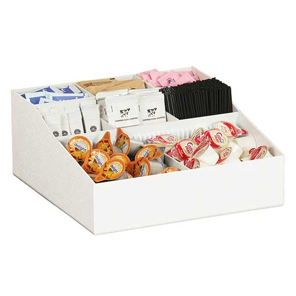 Cal-Mil 1260-15 White Classic Adjustable Condiment Organizer