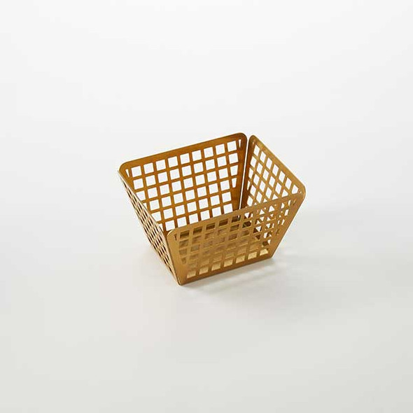 American Metalcraft LFRYG54 Gold Laser Cut Fry Basket 5" x 4" x 3"H, Stainless Steel