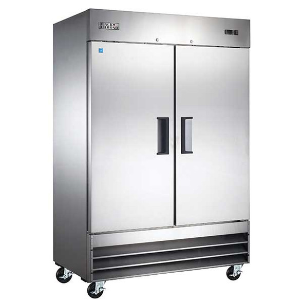 Admiral Craft GRRF-2DES Black Diamond 54"W Two Section Reach-In Refrigerator