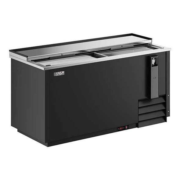 Admiral Craft USBC-65 Black Diamond 65"W Bottle Cooler, Black Exterior