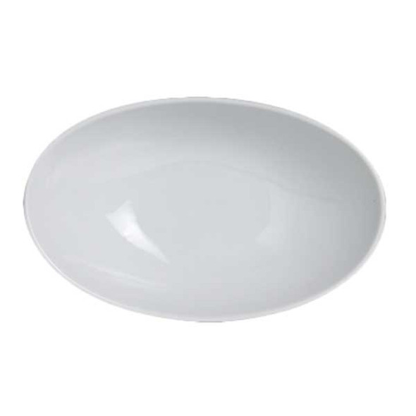 Steelite 6940E684 Folio Parliament 15.5 oz. Oval Bowl, Alpha-Ceramic, White - 12/Case
