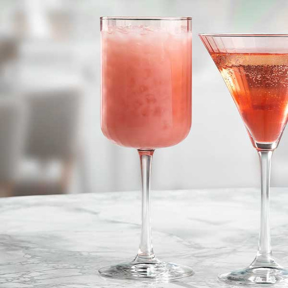 Libbey 7400/AG8N1P Linear Color 13-1/2 oz. Cocktail Glass, Blush