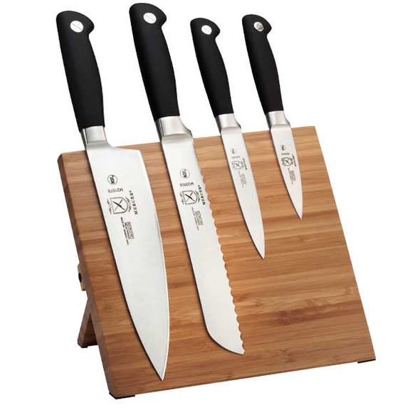 Mercer Culinary M21960BM Genesis 5-pc Magnetic Board Set, Bamboo