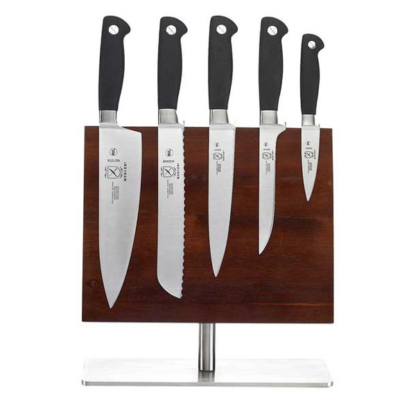 Mercer Culinary M21942 Genesis 6-pc Stainless & Acacia Magnetic Board Knife Set