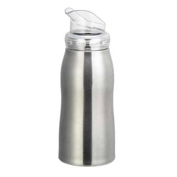 Service Ideas VV07SSLG VersaVac 0.7 Liter Large Pour Bottle, Brushed Stainless