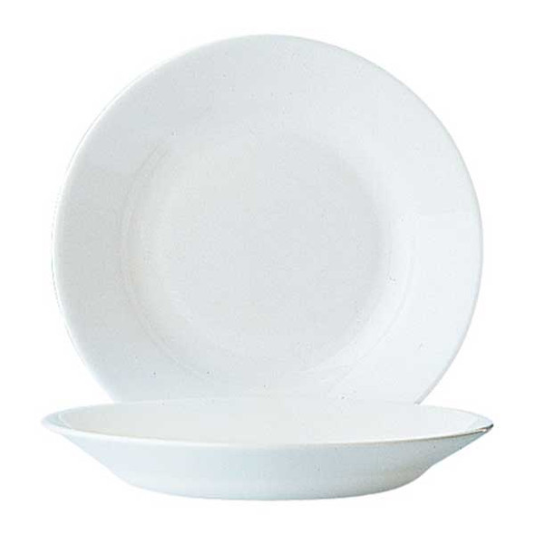 Cardinal 22514 Restaurant White 23 oz. Rim Soup Plate - 24/Case