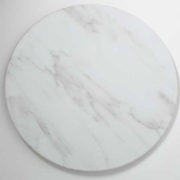 American Metalcraft MW21 Melamine Naturals 21-1/2" Serving Board, Melamine, White Marble
