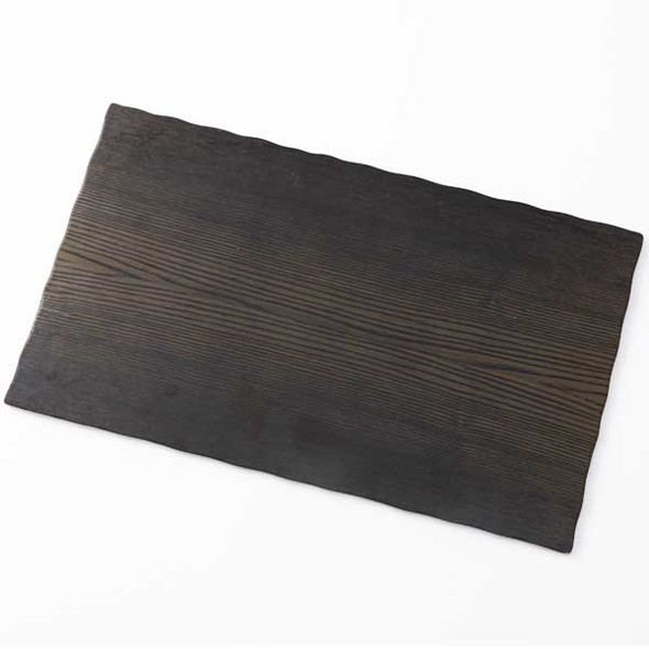 American Metalcraft MPLW Melamine Naturals 20-7/8" x 12-1/2" Serving Board, Melamine, Walnut