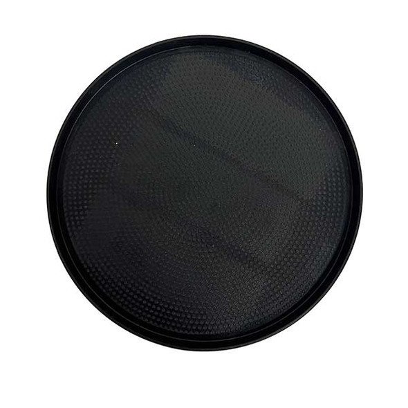 Service Ideas TRME12RIRG Metallic Elements Modern Edge 12" Non-Slip Tray, Removable Inserts, Round, Rose Gold