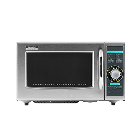 Sharp R-21LCFS Dial Timer Medium Duty Microwave Oven