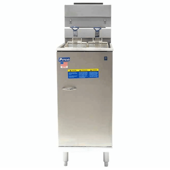 Pitco Frialator 65C+ 65-80 lb. Natural Gas Fryer, Floor Model 150,000 BTU