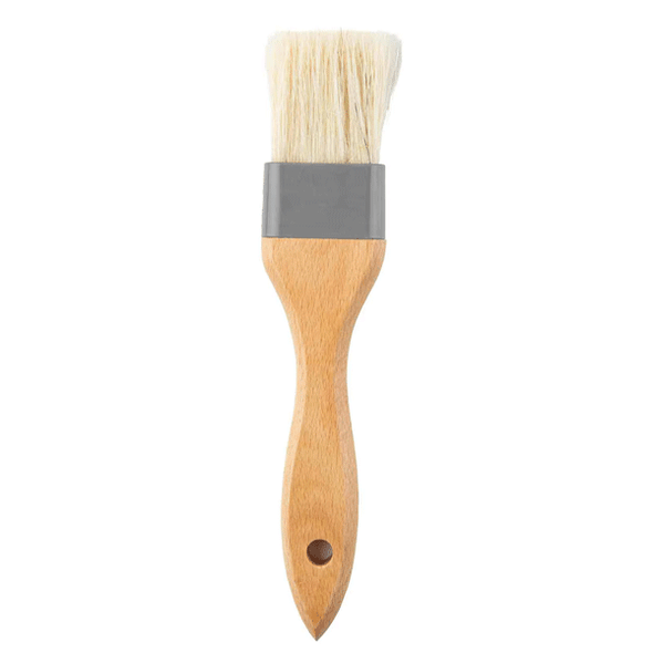 Tablecraft 11077 Pastry/Basting Brush, Flat, Beech Wood