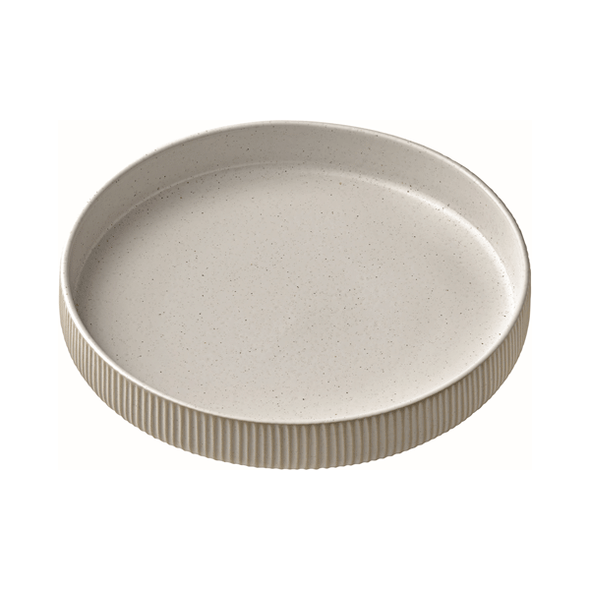 Libbey 701137491000582 Nara 9-1/2" Plate w/Deep High Rim, White, 6/Case